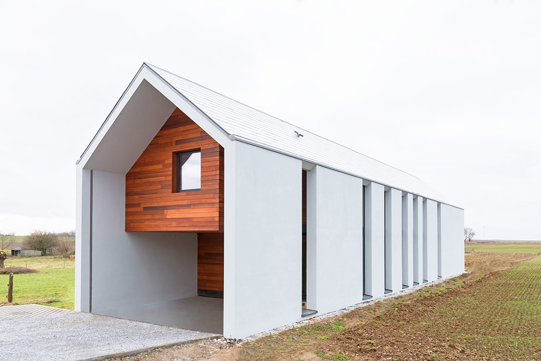 habitation, construction rurale, contemporaine, AAM, Atelier d'architecture mathen, Brabant Wallon, Walhain, 485-DEF