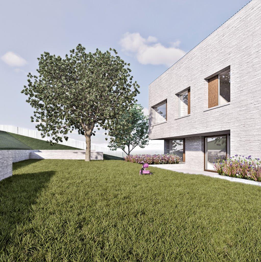 Habitation, maison familiale, nouvelle construction, maison basse énergie, contemporain, AAM, Architecture Mathen, Lesve, 518_DJM